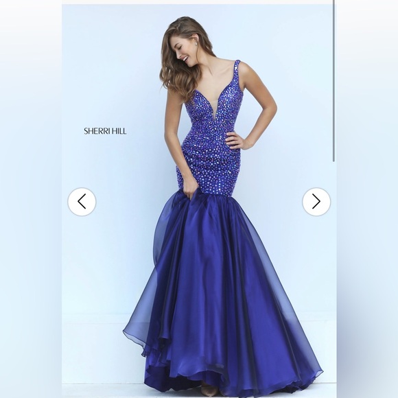 Sherri Hill Dresses & Skirts - Sherri Hill Royal Blue Embellished Dress